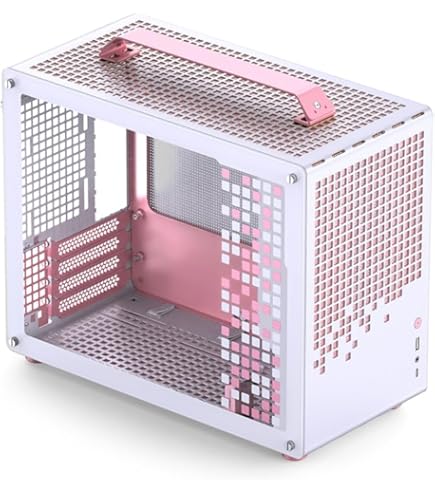 Amazon.co.jp: JONSBO/JONSPLUS Z20 ピンク/ホワイト Micro-ATX ミニ